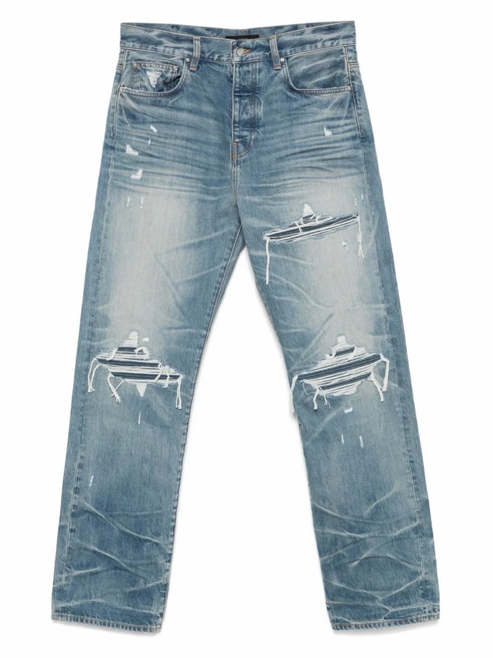 AMIRI Light Blue Distressed Slim Men's Jeans